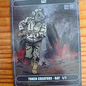 Rat Token Creature - Magic the Gathering Proxy Card