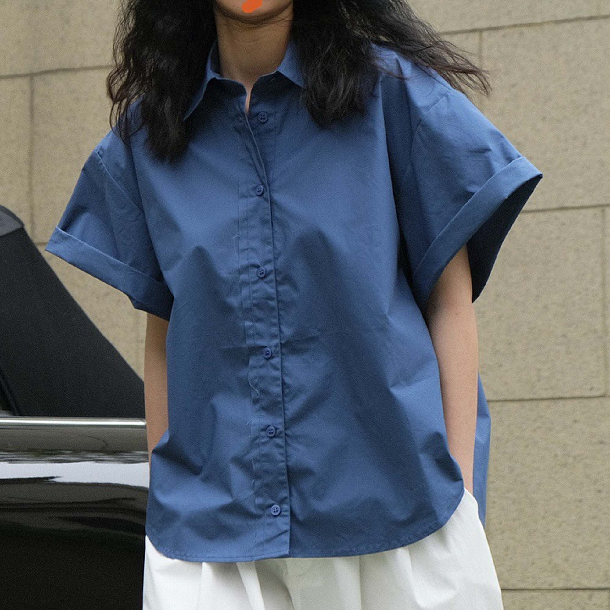 Oversized Shirt Wide Sleeves Shirt Cotton Shirt Cotton Blouse Etsy