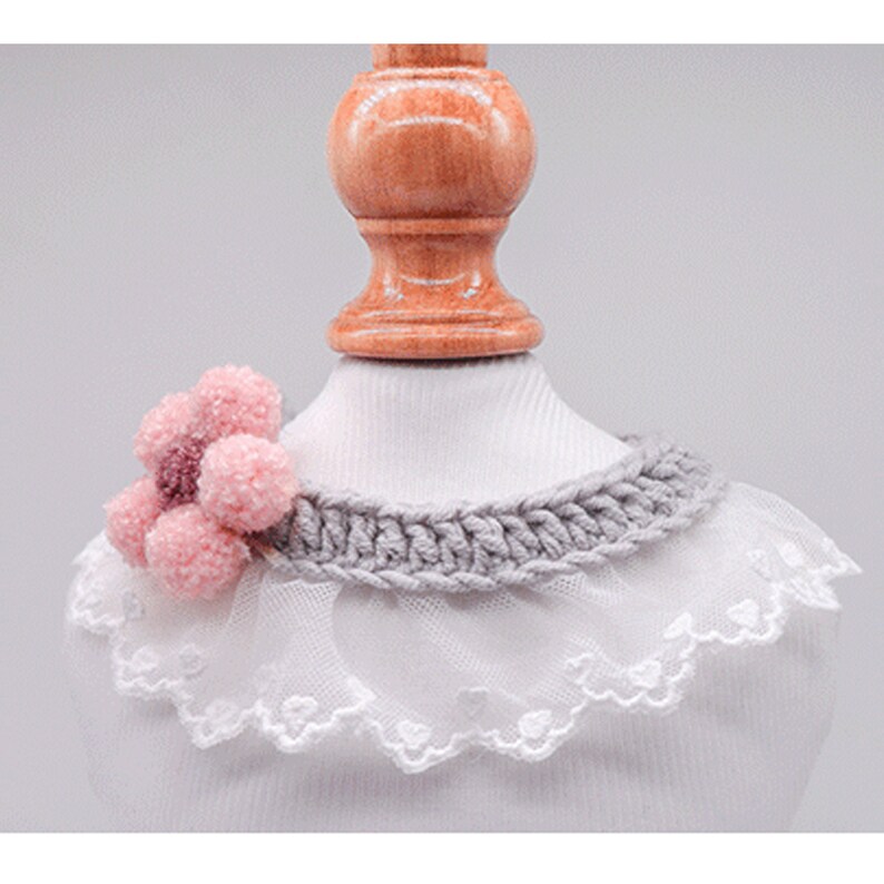 Mnknk Cat Collar Small Neck Ruff Pet Custom hand knitted Etsy