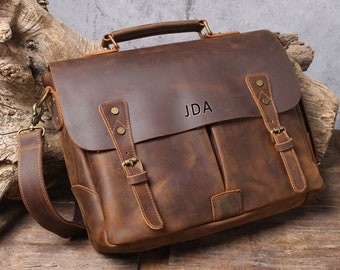 Leather Messenger Bag Etsy