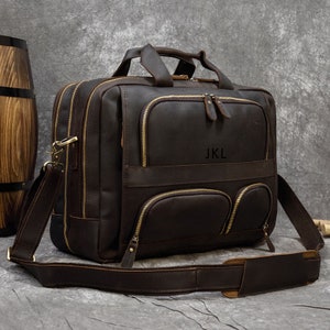 Maletín de cuero envejecido de grano completo hecho a mano, bolso de mensajero para hombres, bolso de cuero, bolso bandolera para hombres, el mejor regalo para el padre