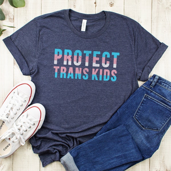 Protect Trans Kids, LGBTQ Pride, Trans Pride, Ally Gift, Trans Pride Flag Tee, Distressed Trans Shirt, Trans Rights, Vintage Trans Tee