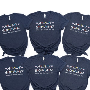 Ally Shirt, Trans Ally Squad Shirt, LGBTQ Matching Ally Shirts, Trans Pride, Trans Tshirt, Trans Rights, Ally Pride Gift, LGBT T Shirt