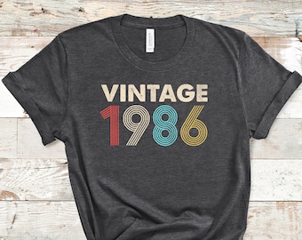 Vintage 1986 Shirt, Distressed Retro Fade, 36. Geburtstag, 36. Geburtstag Geschenk, 36. Geburtstag Party, 36. Geburtstag Shirt, 1986 T Shirt