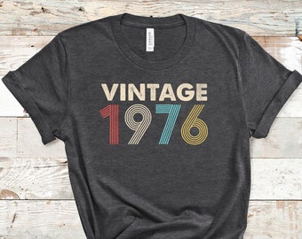 Fabriqué en 1976 Toutes Original Parties Femmes T-shirt/Débardeur jj72f Fabriqué en 1976 Toutes Original Parties Femmes T-shirt/Débardeur jj72f