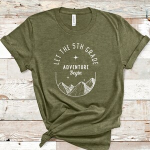 5th Grade Teacher Tshirt, Back To School Shirt, School Trip T Shirt, Gift For Fifth Grade Teacher, Outdoors Adventure Teacher Tee
