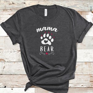 Pregnancy Announcement Shirt For Mama With Bear Paw Prints Pregnancy Announcement Shirt For Mama With Bear Paw Prints