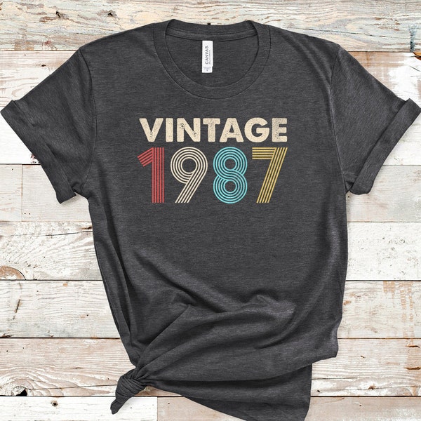 Classic Retro 1987 - 38th Birthday Shirt For Men | Funny Gift Idea - View #4
