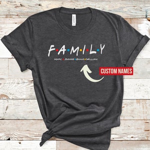 Custom Family Shirt, Customized Names Of Family Members, Matching Tees, Family Gift, Birthday Gift For Mom, Family T Shirts