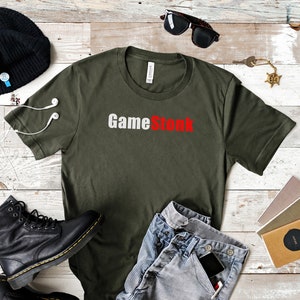 GameStonk Shirt, Unisex Tee, GameStop Stock Shirt, Wall Street Bets Tee, Funny Meme Shirt, To The Moon! GameStonk T Shirt