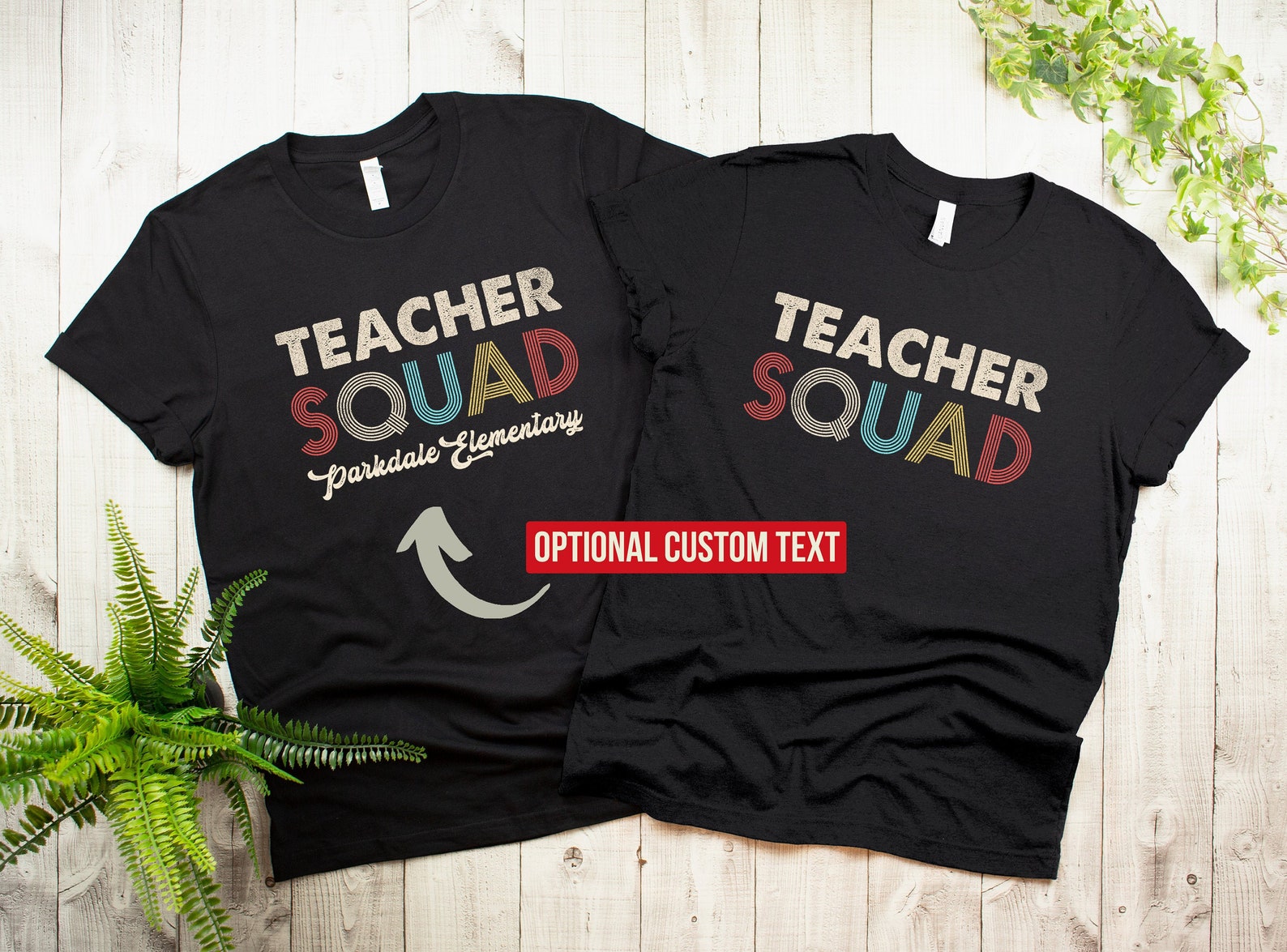 Teacher Squad Shirt Custom Shirts Teacher Shirts Retro - Etsy
