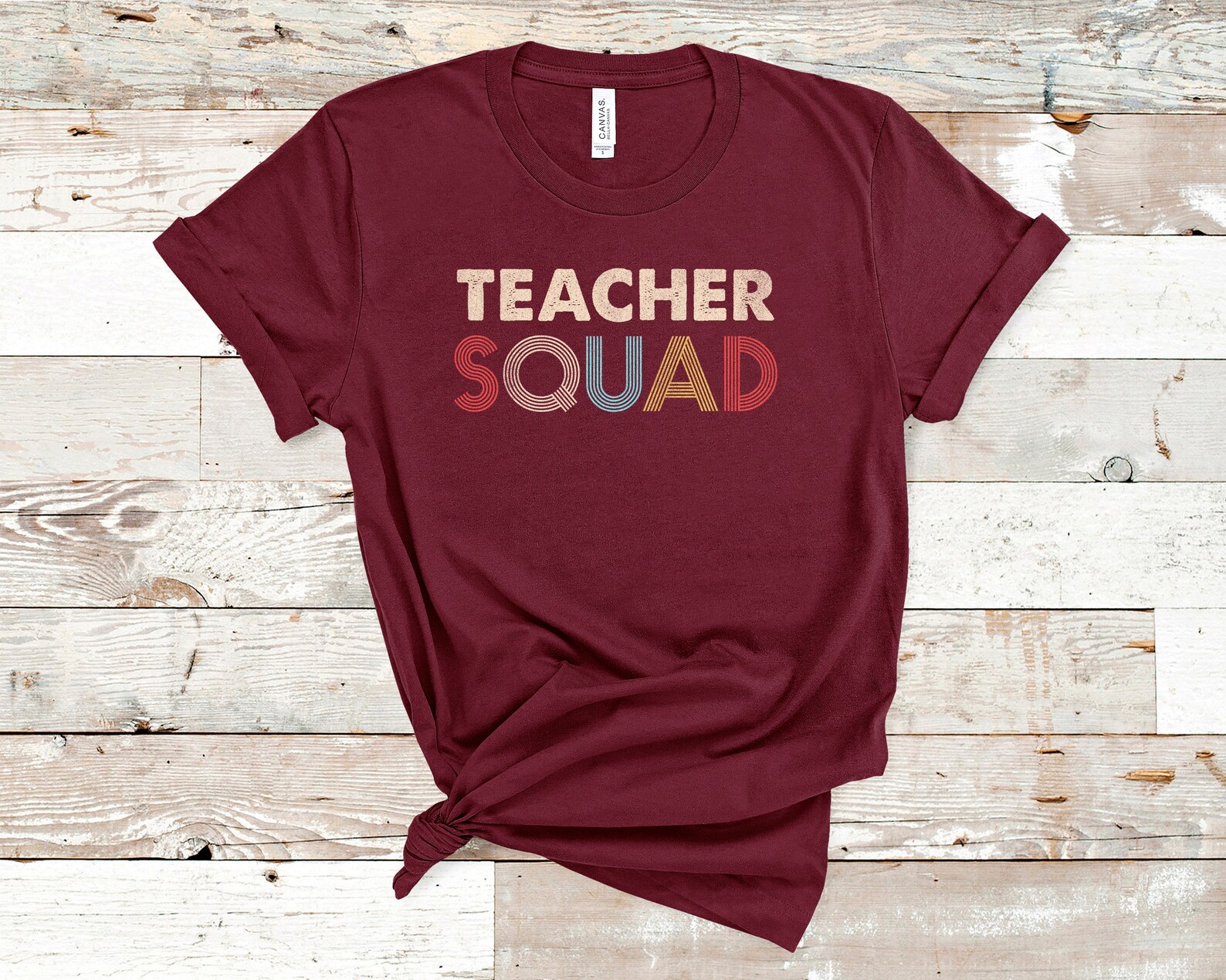 Teacher Squad Shirt Custom Shirts Teacher Shirts Retro | Etsy