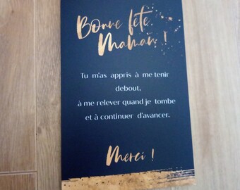 Carte de fête des mères - Bonne fête maman - pliée
