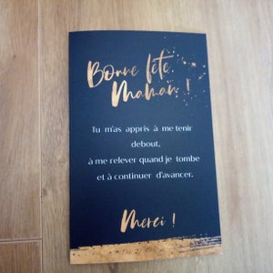 Carte de fête des mères - Bonne fête maman - pliée