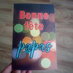 Carte de fête des pères, famille homoparentale - Bonne fête papas - carte double