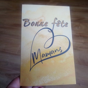 Carte de fête des mères, famille homoparentale - Bonne fête mamans - carte double