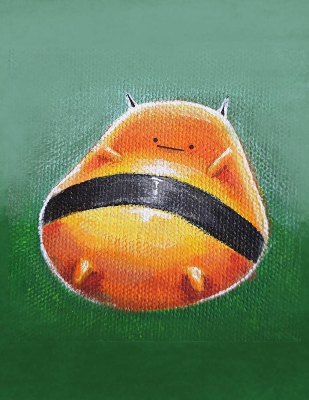 Chumpy Bee Chubby Bee Art Print, Quirky Minimalist Bumblebee Painting Wall or Home ...