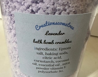 lavender bath bomb Crumbles