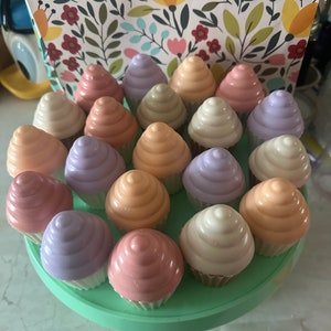 Luxurious Cupcake soaps party favors ( set of 4 )