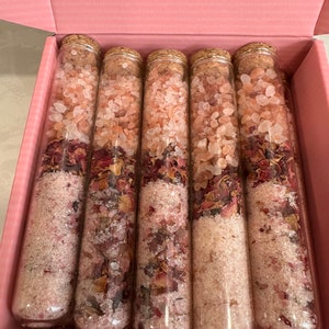 All Natural Bath Salt favors