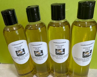 Homemade organic jasmine body oil