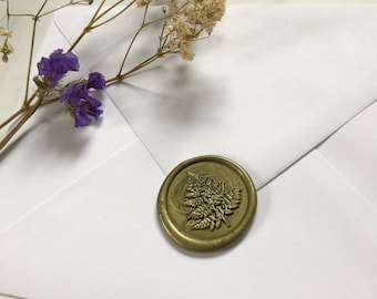 Fern Self-Adhesive Wax Seal | Foliage | Leaf