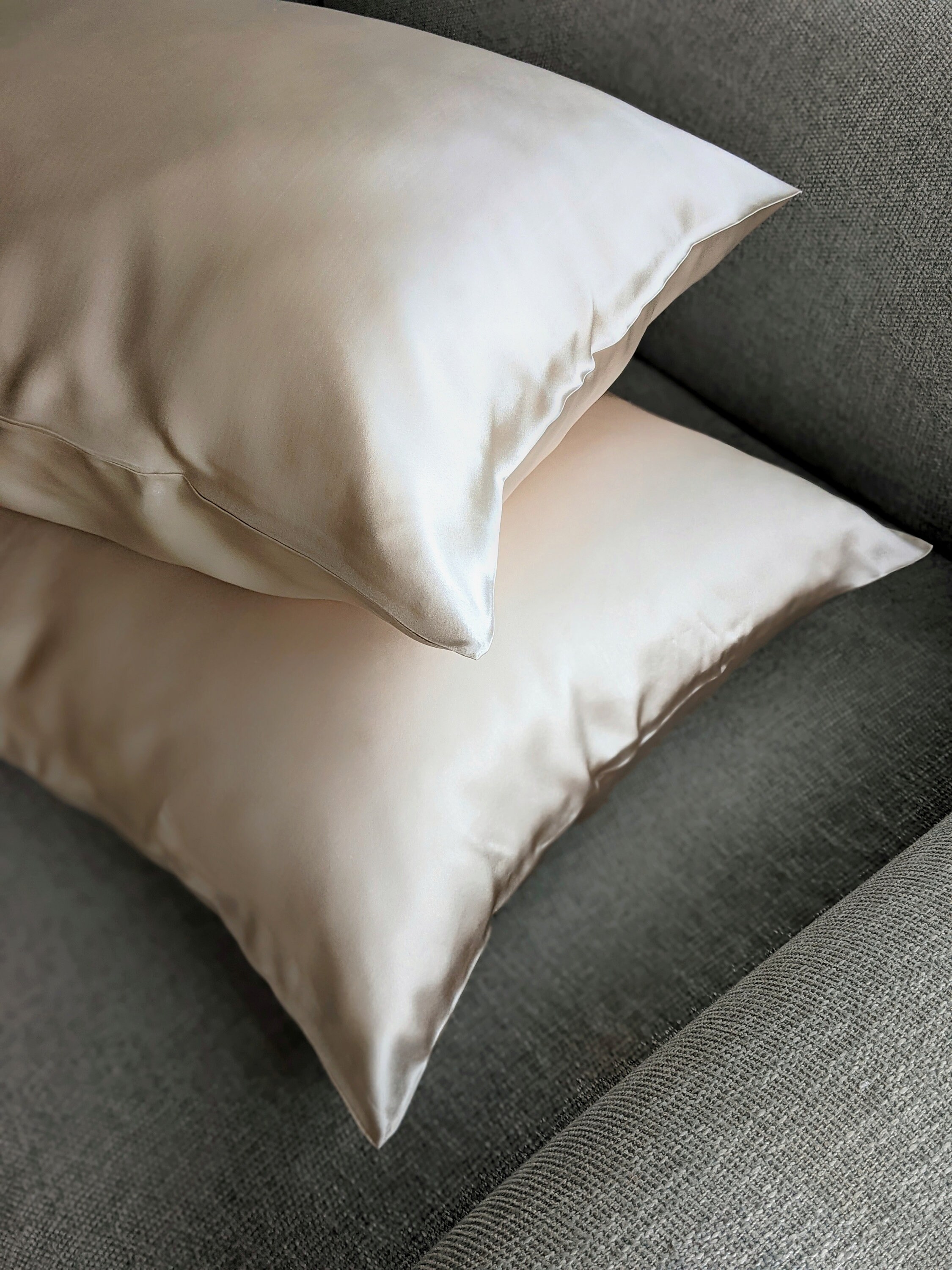 Set of 2 Mulberry Silk Pillowcase MAUVE 100 Pure Silk Pillow Etsy