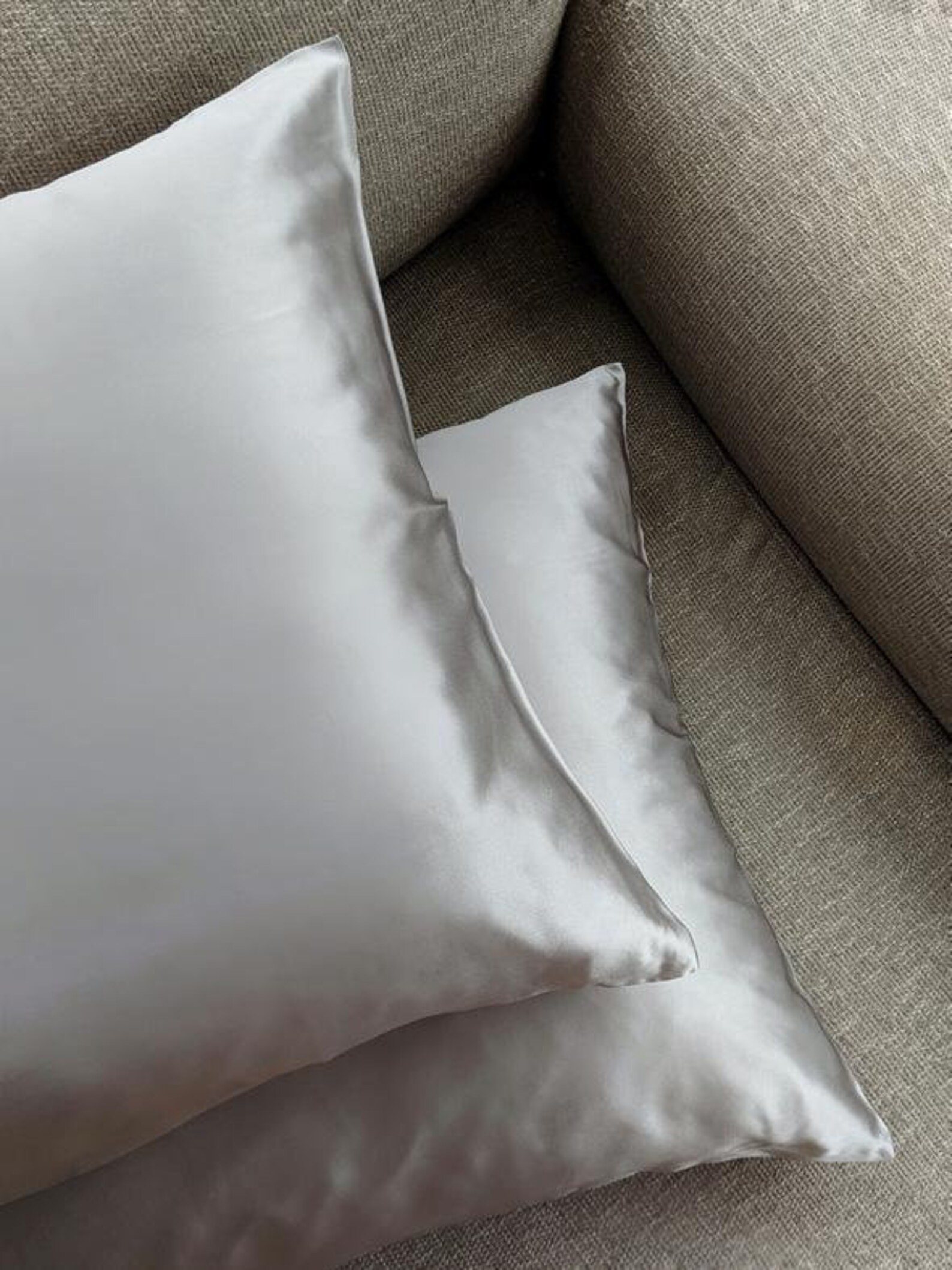 Set of 2 Mulberry Silk Pillowcase MAUVE 100 Pure Silk Pillow Etsy