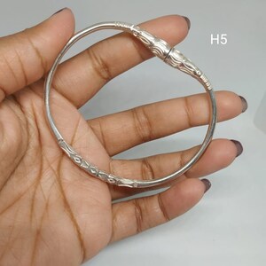 Vangovango Man. solid silver bangle bracelet from Madagascar hand cut CREASOA image 6