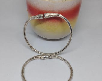 Bracelet Jonc Homme En Argent Massif 950‰ - Style Vangovango - Ref4 Soa - Neuf Avec étiquette