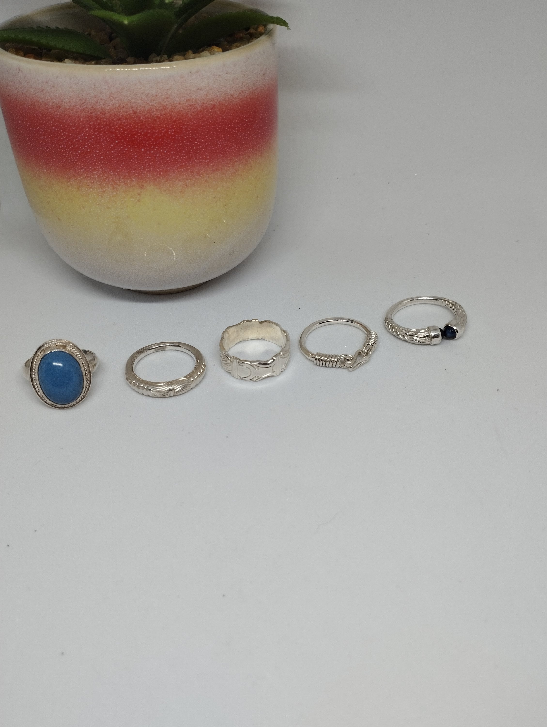 Bague Vangovango T55 En Argent Massif 950‰ – Madagascar – Fait Main – Neuf Avec étiquettes