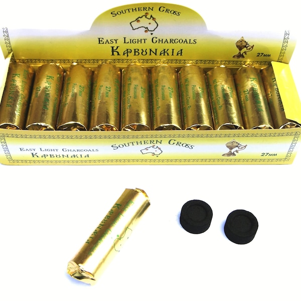 Southern Star Charcoal Tablets / Briquettes 27mm (120 pieces - 20 rolls of 6)