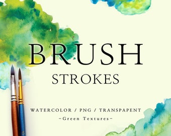 Download Green Brush Strokes Etsy