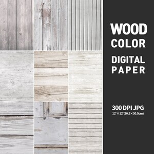 Wood Textures natural wood digital paper, wood texture pack, paper wooden backgrounds instant download