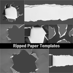 Carta modelli di carta strappata carta, modelli di sfondo digitali usurati, album di ritagli digitali, carta digitale, carte strappate, grunge, pagine di giornale spazzatura