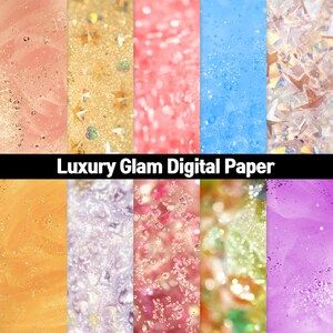 Luxury Glam Digital Paper, Foil Metallic background,glitter texture download