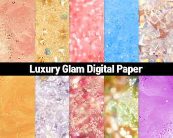 Luxury Glam Digital Paper, Foil Metallic background,glitter texture download