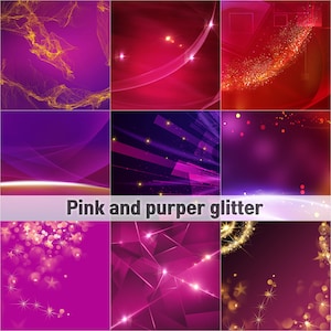 Pink and purple glitter Clipart,watercolor starry night backgrounds, scrapbook,watercolor texture,pink light,Firefly overlays,sparkling,wave