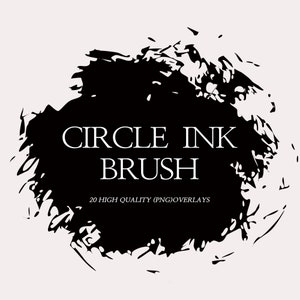 Grunge png, ink splatter clipart, brush strokes, digital download