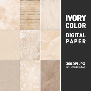 Ivory Textures, digital paper, ivory textured, grunge textures, instant download