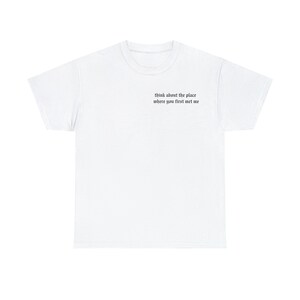 Pense no lugar onde você me conheceu - Era da reputação - Taylor Swift - Camiseta de algodão