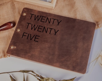Personalized Leather Planner, Handmade Custom Agenda for Daily Use, Ideal Holiday or Birthday Gift, Perfect Gift for Personal Organization