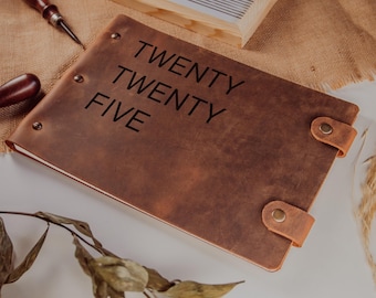 Unique Leather Planner, Personalized Journal for Personal Organization, Perfect Gift for Christmas, Gift for Birthdays or Special Occasions