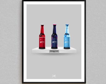 Nottingham Forest 24/25 Premier League Kit Bottle Print | Nottingham Forest Gifts