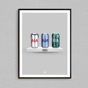 Tottenham 24/25 Premier League Kit Can Print | Spurs Gifts