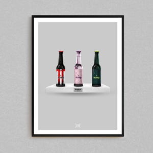 Brentford 24/25 Premier League Kit Bottle Print | Brentford Gifts
