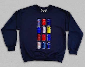 Gillingham - Classic Can Sweatshirt | Gillingham Fan Gifts | Retro Football-Inspired Beer Can Sweatshirt | Gift For Football Fans
