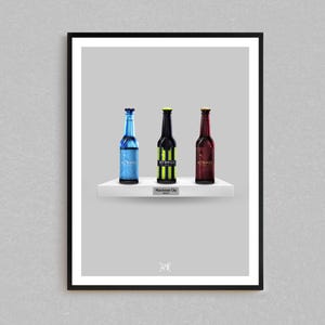 Man City 24/25 Premier League Kit Bottle Print | Man City Gifts