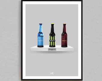 Man City 24/25 Premier League Kit Bottle Print | Man City Gifts