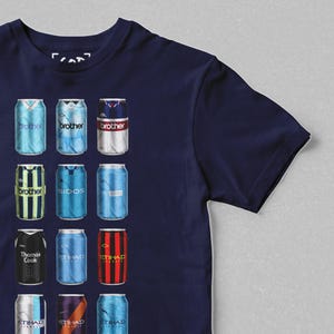 Cityzens Craft Co - Classic Cans T-Shirt | Retro Football-Inspired Beer Can T-Shirt | Gift For Football Fans